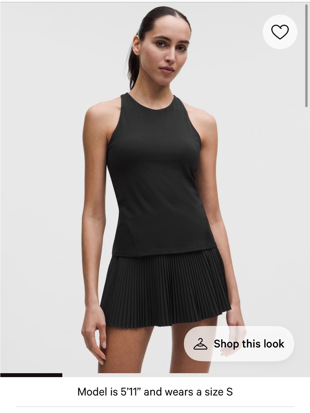 Lululemon Racerback High-Neck Tennis Tank Top B/C Cup